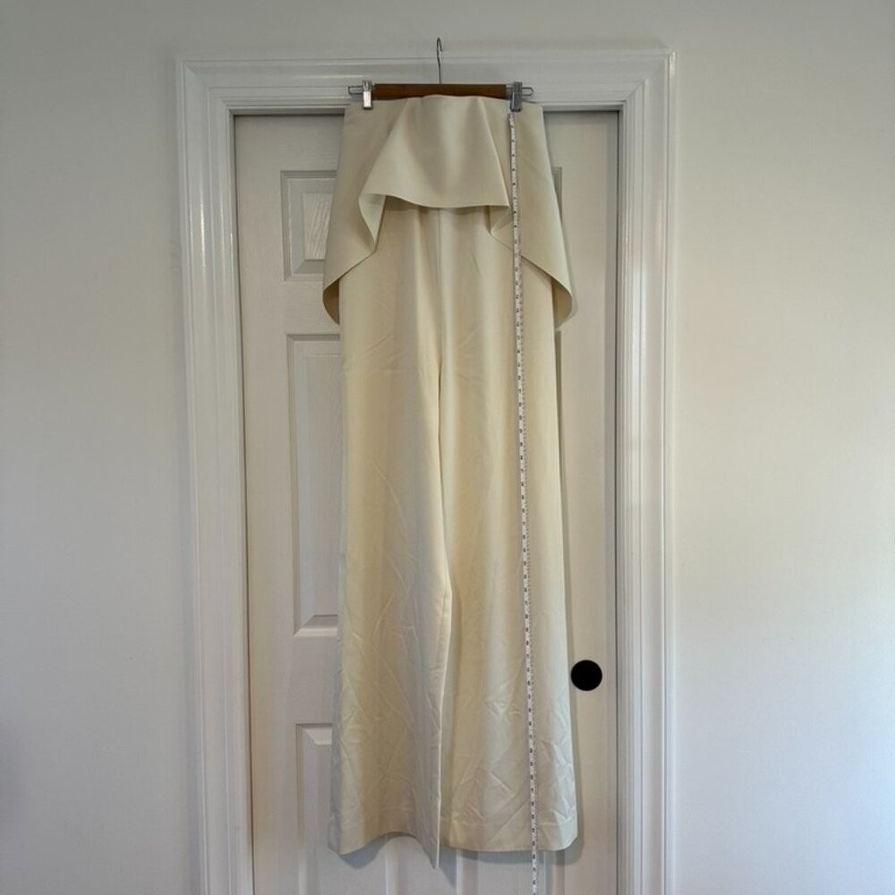 NWT Solace London Cadenza Satin Strapless Jumpsuit Ivory US 4/UK 8